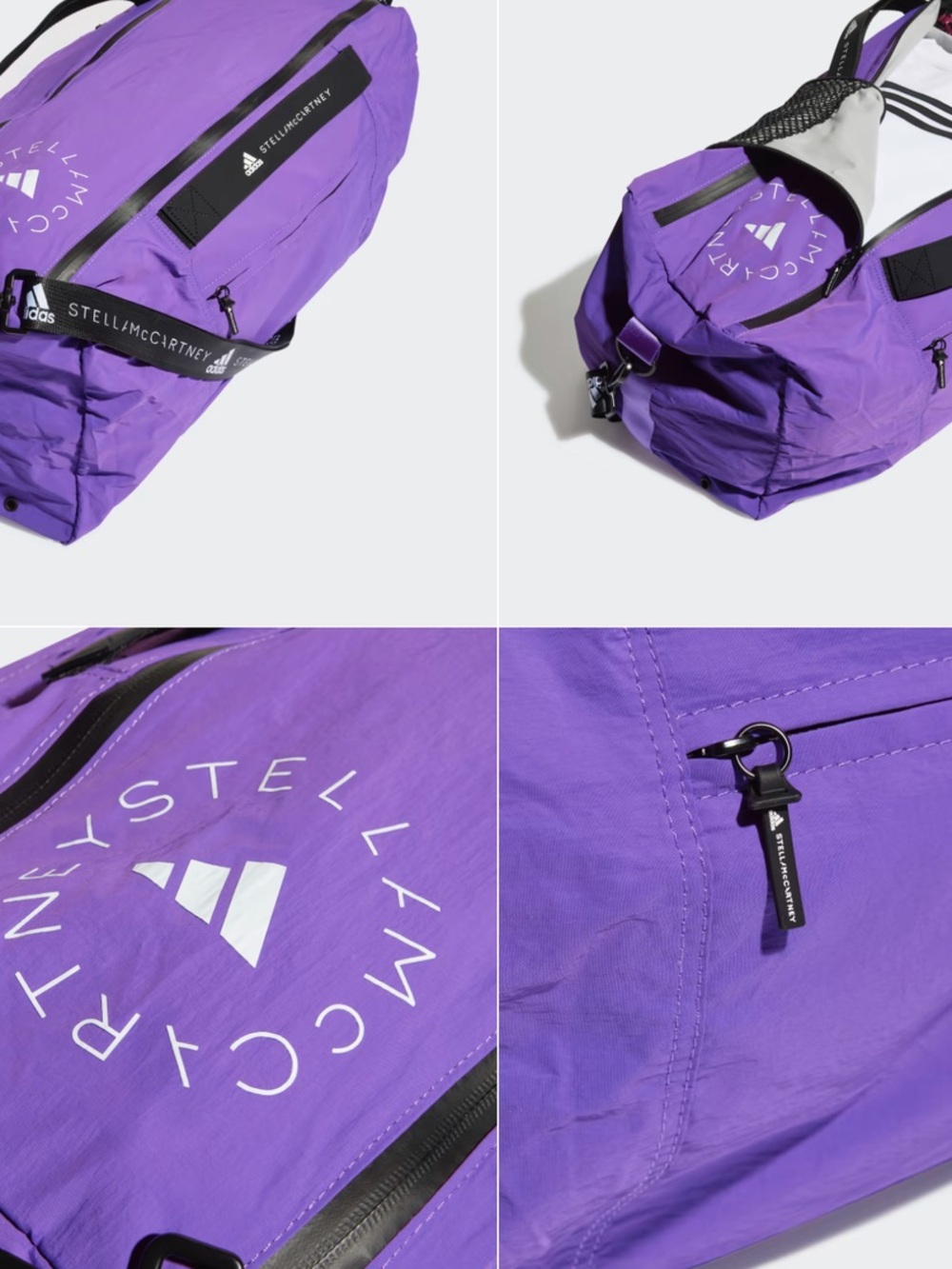 Stella McCartney Purple Nylon Duffel Bag for unisex